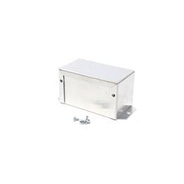 1 pcs : 1411FBHU - Enclosures, Boxes & Cases Utility Enclosure - 4.0 x 2.2 x 2.2' - Unfinished Aluminum w /Flanges