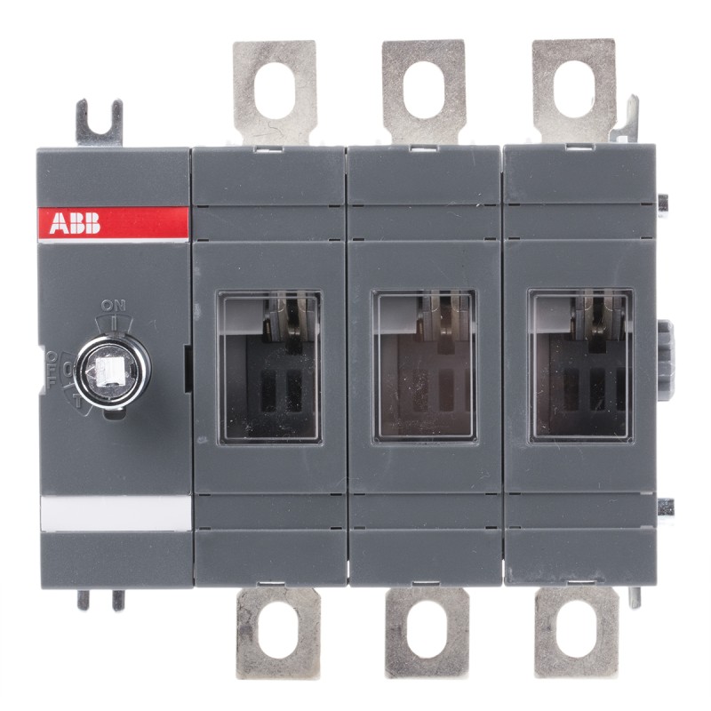 1 pcs - ABB 3P Pole Base Mounting Isolator Switch - 200A Maximum Current, 144kW Power Rating, IP65