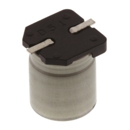 500 pcs - Panasonic 220μF Surface Mount Polymer Capacitor, 25V dc