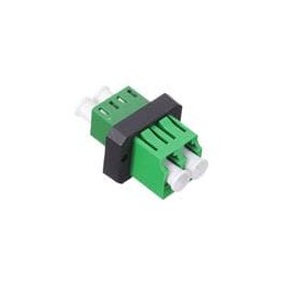 1 pcs : F727751100 - Fibre Optic Connectors LC low profile adaptor with zirconia alignment sleeve for duplex SM APC