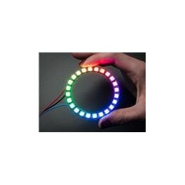 1 pcs : 1586 - Adafruit Accessories NeoPixel Ring RGB LED 24 x WS2812