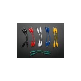 1 pcs : 1592 - Adafruit Accessories Short Wire Alligator Clip Test Lead 12pc