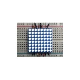 1 pcs : 1613 - Adafruit Accessories Small 8x8 Bright LED White Matrix