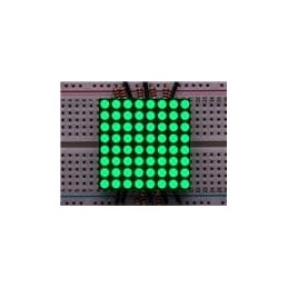 1 pcs : 1623 - Adafruit Accessories Small 8x8 Bright LED Pure Green Matrix