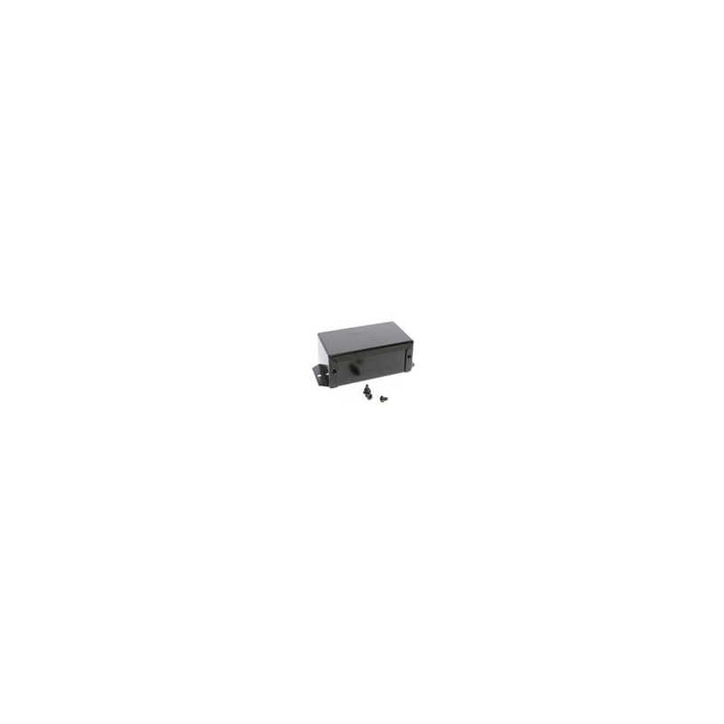 1 pcs : 1411FBGBK - Enclosures, Boxes & Cases Utility Enclosure - 4.0 x 2.2 x 1.6' - Aluminum Black w/ Flanges
