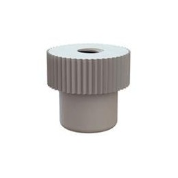 1 pcs : 0800440TNA - Screws & Fasteners Thumb Nut, Knurled, 4-40 Thread, .280 Height, Natural, Nylon, .300 OD
