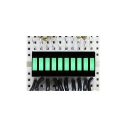 1 pcs : 1814 - Adafruit Accessories 10 Segment Light Bar Graph LED Pure Gree