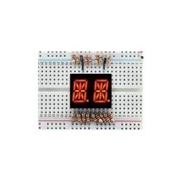 1 pcs : 1907 - Adafruit Accessories Dual Alphanumeric Display - Red 0.54 Digit Height - Pack of 2