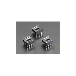 1 pcs : 2202 - Adafruit Accessories IC Socket - for 8-pin 0.3 Chips - Pack of 3