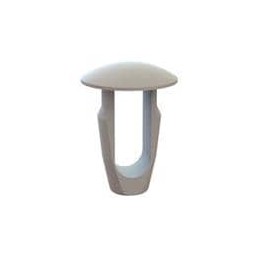 10 pcs : 27SNC1870093 - Screws & Fasteners Snap Clips, .187 Hole, .093 Panel Thk, Natural, Acetal, .313 OD
