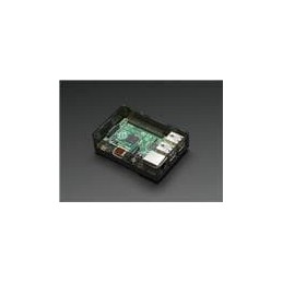 1 pcs : 2256 - Adafruit Accessories Pi Model B+ / Pi 2 / Pi 3 Case Base - Smoke Gray