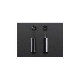 1 pcs : 2337 - Adafruit Accessories Brass M2.5 Standoffs 16mm tall - Black Plated - Pack of 2