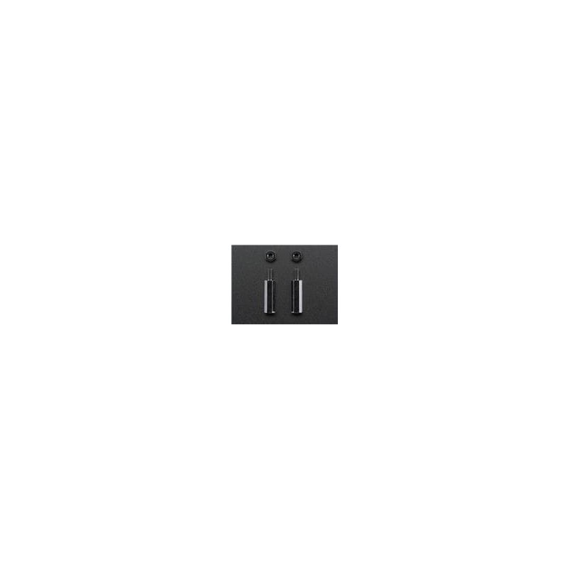 1 pcs : 2337 - Adafruit Accessories Brass M2.5 Standoffs 16mm tall - Black Plated - Pack of 2