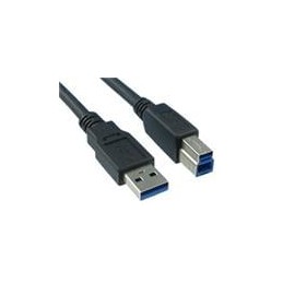 1 pcs : 3023027-03M - USB Cables / IEEE 1394 Cables USB 3.0 A-B BLK 30/30/24 3M