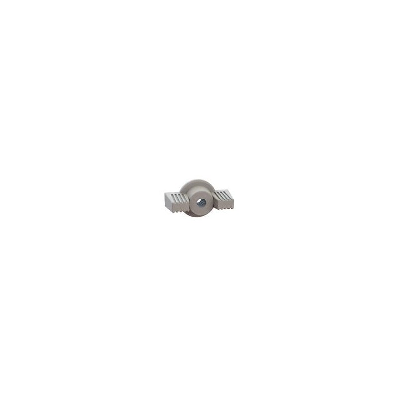 1 pcs : 0600440DLWN - Screws & Fasteners Deco Wing Nut, 4-40 Thread, 5/16 Height, Transparent, Copolyester, 5/8 OD