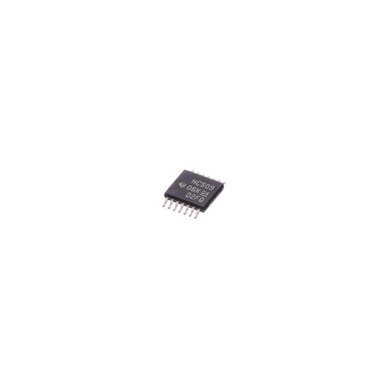 10 pcs : SN74HCS09PWR - Logic Gates 4-ch 2-input 2-V to 6-V AND gate with open-drain outputs and Schmitt-trigger inputs 14-TSSOP