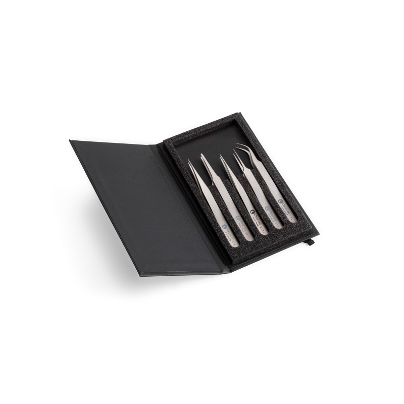 1 Kit - ideal-tek Titanium, Tweezer Set