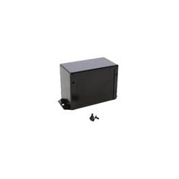 1 pcs : 1411FBFBK - Enclosures, Boxes & Cases Utility Enclosure - 4.0 x 2.2 x 3.0' - Aluminum Black w/ Flanges
