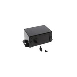 1 pcs : 1411FBDBK - Enclosures, Boxes & Cases Utility Enclosure - 3.2 x 2.2 x 1.6' - Aluminum Black w/ Flanges
