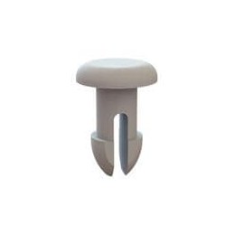 10 pcs : 27PIF0053 - Screws & Fasteners Push In Fastener, .175 Hole, .242 Panel Thk, Natural, Nylon, .344 OD