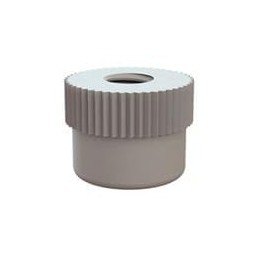 10 pcs : 0801032TNA - Screws & Fasteners Thumb Nut, Knurled, 10-32 Thread, .325 Height, Natural, Nylon, .425 OD