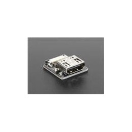 1 pcs : 3551 - Adafruit Accessories DIY HDMI Cable Parts - Straight HDMI Socket Adapter