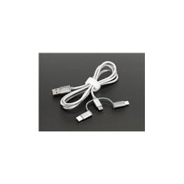 1 pcs : 3679 - Adafruit Accessories USB 3-in-1 Sync and Charge Cable - Micro B / Type-C / Lightning