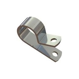 1 pcs : AL4A - Cable Mounting & Accessories Clamp,Screw Mnt,Alum,1/4 in Hold, Clamp,Screw Mount,Aluminum