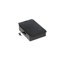 1 pcs : 1591GF2BK - Enclosures, Boxes & Cases ABS w/Bottom Flange 4.8x1.2x3.7' Black