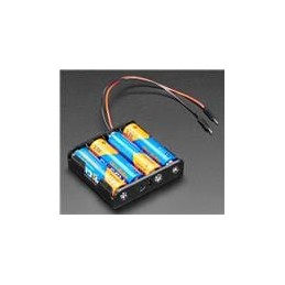 1 pcs : 3859 - Adafruit Accessories 4 x AA Battery Holder with Premium Jumper Header Wires
