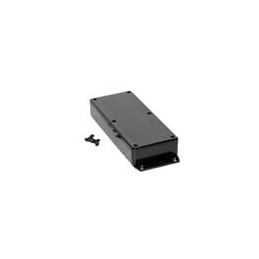 1 pcs : 1591HF2BK - Enclosures, Boxes & Cases ABS w/Bottom Flange 6.5x1x2.8' Black