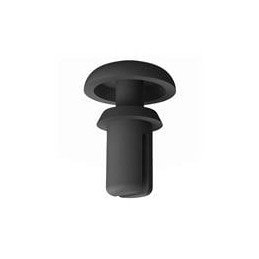 1 pcs : 27SR0020 - Screws & Fasteners Snap Rivet, .160-.164 Hole, .144-.188 Panel Thk, Black, Nylon, .317 OD