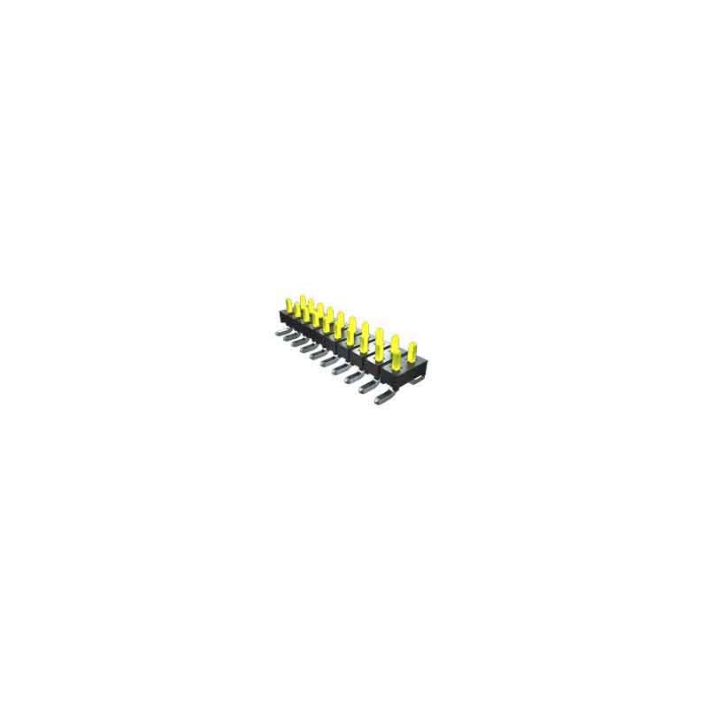10 pcs - Samtec TMM Series Straight Through Hole Pin Header, 3 Contact(s), 2.0mm Pitch, 1 Row(s), Unshrouded