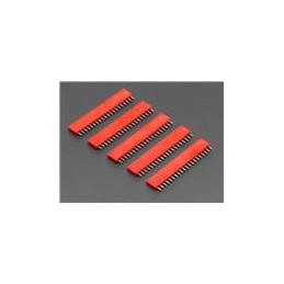 1 pcs : 4157 - Adafruit Accessories 20-pin 0.1 Female Header - Red - 5 pack