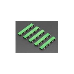1 pcs : 4159 - Adafruit Accessories 20-pin 0.1 Female Header - Green - 5 pack