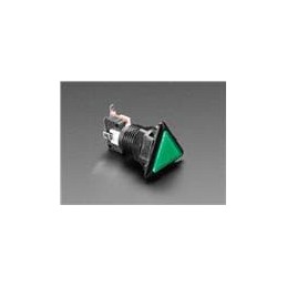 1 pcs : 4188 - Adafruit Accessories LED Illuminated Triangle Pushbutton A.K.A 1960s Sci-Fi Buttons - Green