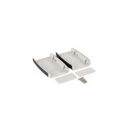 1 pcs : 1553CXGY - Enclosures, Boxes & Cases 1553CX SOFT TOUCH CASE 2-PANEL