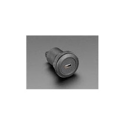 1 pcs : 4259 - Adafruit Accessories USB C Jack to USB A Jack Round Panel Mount Adapter