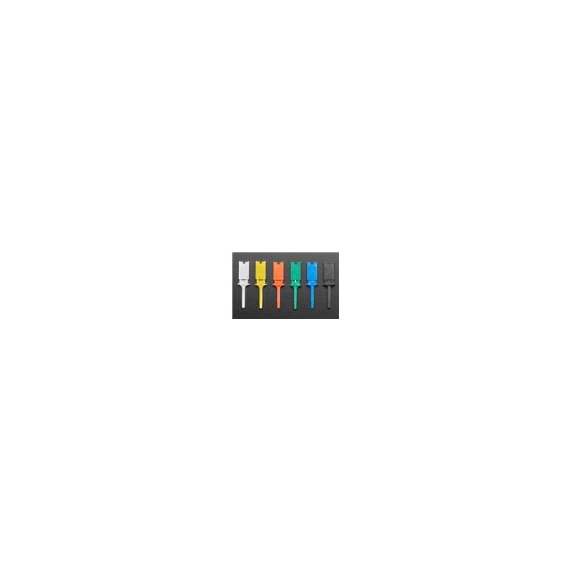 1 pcs : 4322 - Adafruit Accessories Basic Multi-Color Micro SMT Test Hooks (6-pack)