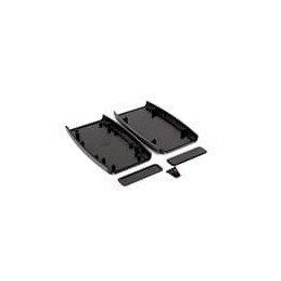 1 pcs : 1553DXBK - Enclosures, Boxes & Cases 1553DX SOFT TOUCH CASE 2-PANEL