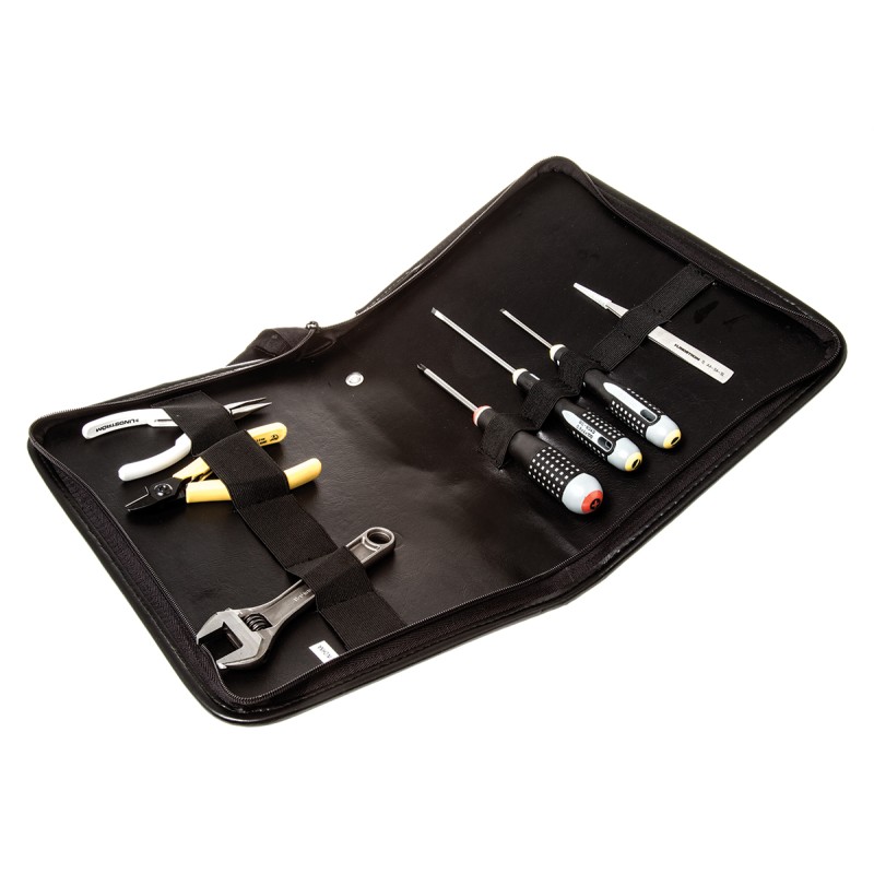 1 Kit - Lindstrom 8 Piece Electronics Tool Kit with Pouch
