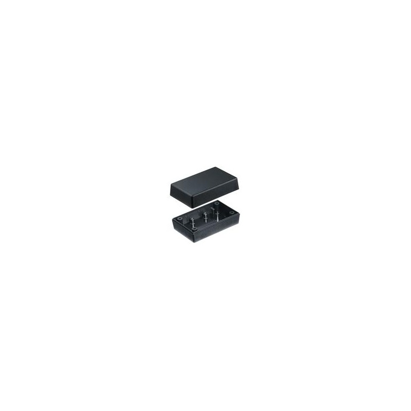 1 pcs : PBS-11327-B - Enclosures, Boxes & Cases Plastibox Style A Electronic Enclosure, Battery Comp. Black (5.6 X 3.3 X 1.5 In)