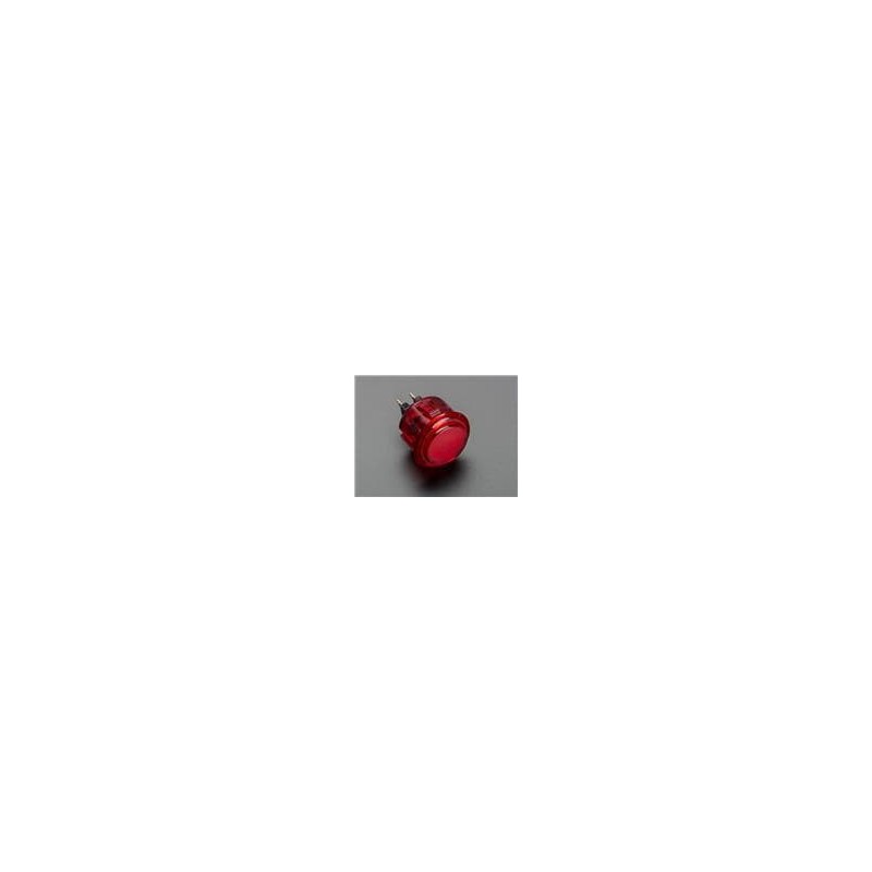 1 pcs : 473 - Adafruit Accessories Arcade Button 30mm Translucent Red