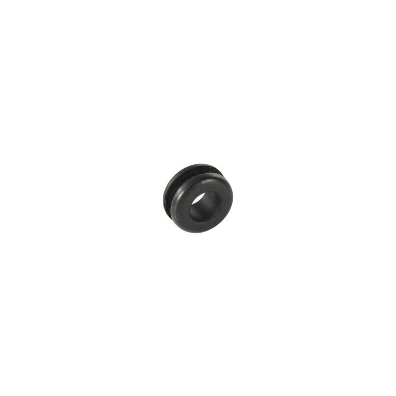 10 pcs : 498104 - Grommets & Bushings EPDM Grommet, Black, 15 mm Hole, 2mm Panel Thk