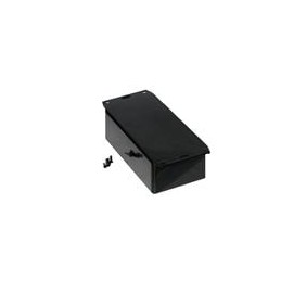 1 pcs : 1591DF2BK - Enclosures, Boxes & Cases ABS w/Bottom Flange 5.9x1.8x3.2' Black