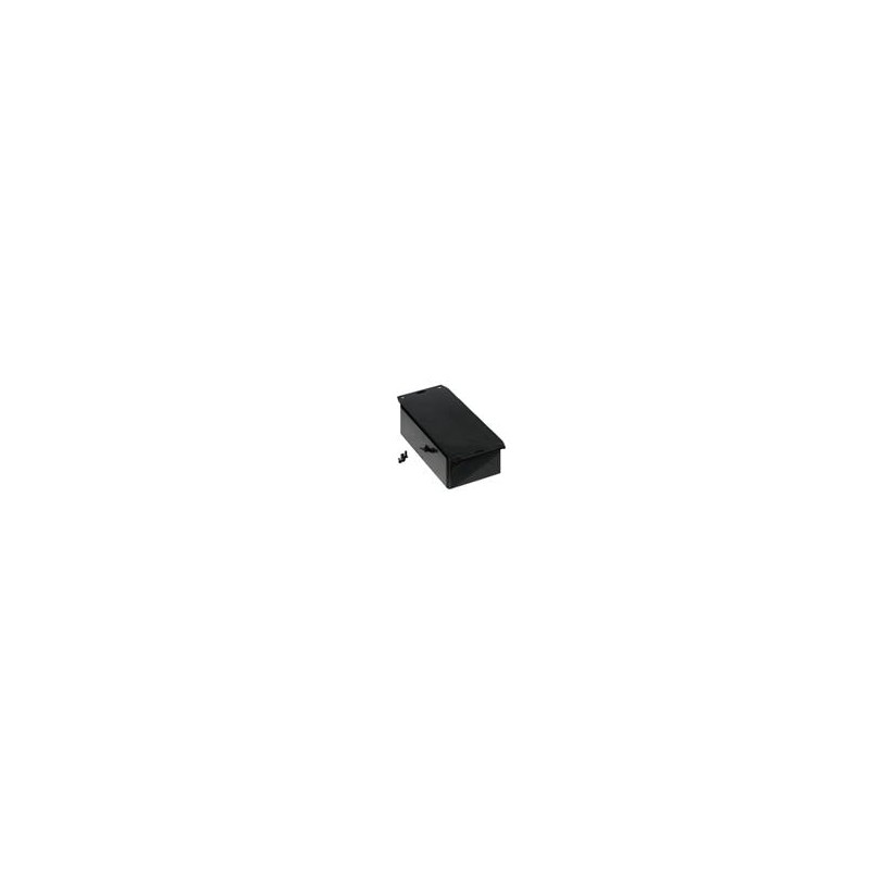 1 pcs : 1591DF2BK - Enclosures, Boxes & Cases ABS w/Bottom Flange 5.9x1.8x3.2' Black