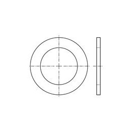 10 pcs : P2442 - Washers PHENOLIC FLAT WASHER