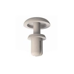 10 pcs : 27SR1660240 - Screws & Fasteners Snap Rivet, .162-.166 Hole, .050-.180 Panel Thk, Black, Nylon, .375 OD