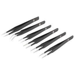 1 Kit - RS PRO Stainless Steel, ESD Tweezer Set