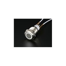 1 pcs : 558 - Adafruit Accessories Metal Pushbutton w/ White LED ring